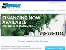 Tablet Screenshot of ketchamfence.com